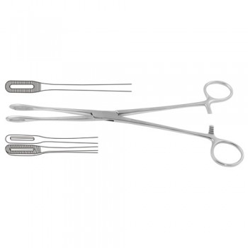 Foerster Sponge Holding Forcep Curved Stainless Steel, 24.5 cm - 9 3/4"